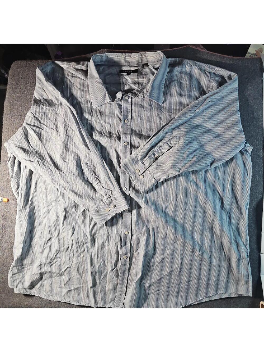 Synrgy 6XL Blue Button Up Shirt